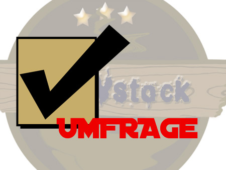 Auf diesem Bild sieht man ein Logo, dass für das Rawstock-Voting wirbt.