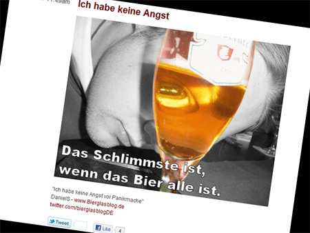 Auf diesem Bild sieht man ein Screenshot von wirhabenkeineangst.de.